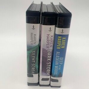 Karen Harper Audiobook Lot 3 Deep in the Alaskan Woods Dark Storm Silent Scream
